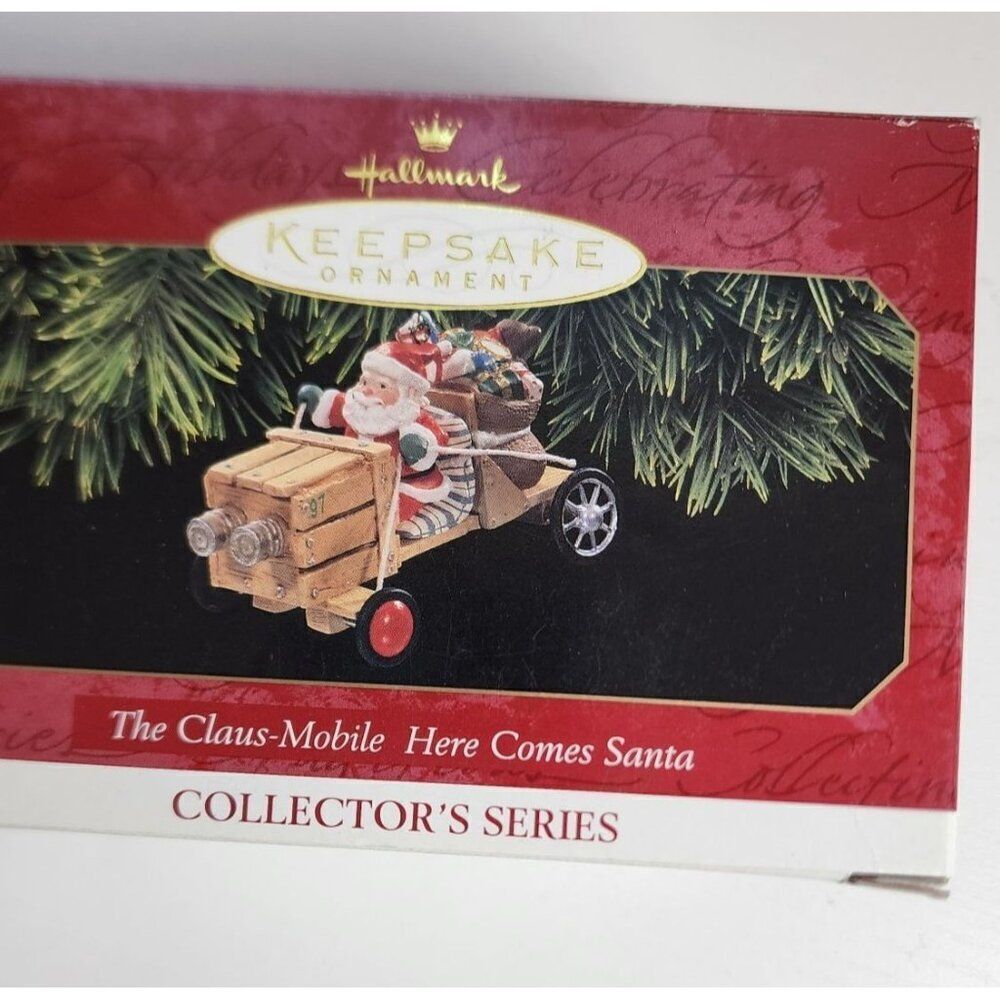Hallmark Vintage Christmas Ornament The Claus-Mobile Here Comes Santa Series Dat